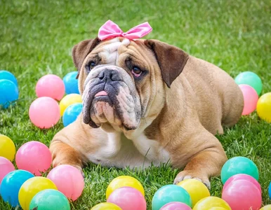 Miniatura: Piesek na zajączka? Wielkanocny prezent...